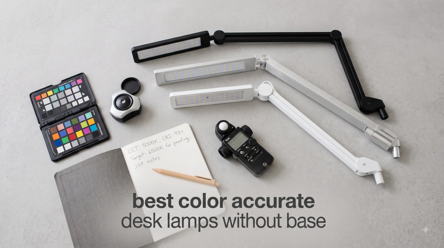 best color accurate desk lamps without base