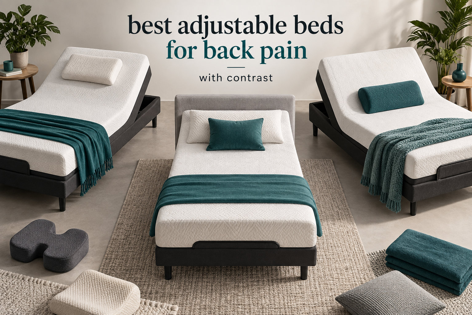 best adjustable beds for back pain with contrast