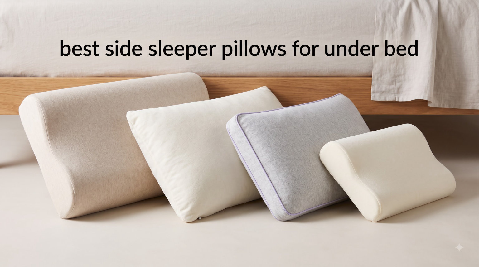 best side sleeper pillows for under bed