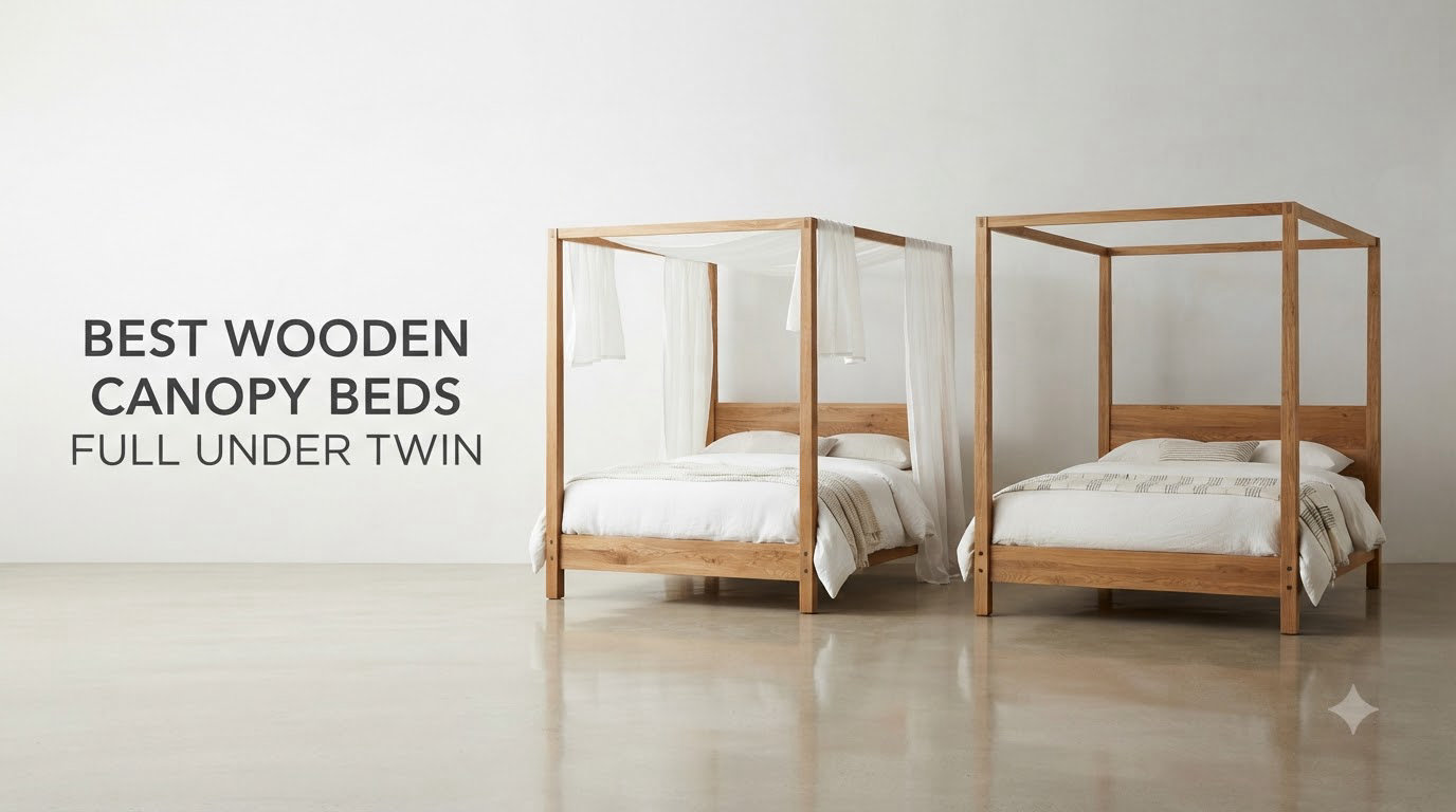 best wooden canopy beds full under twin