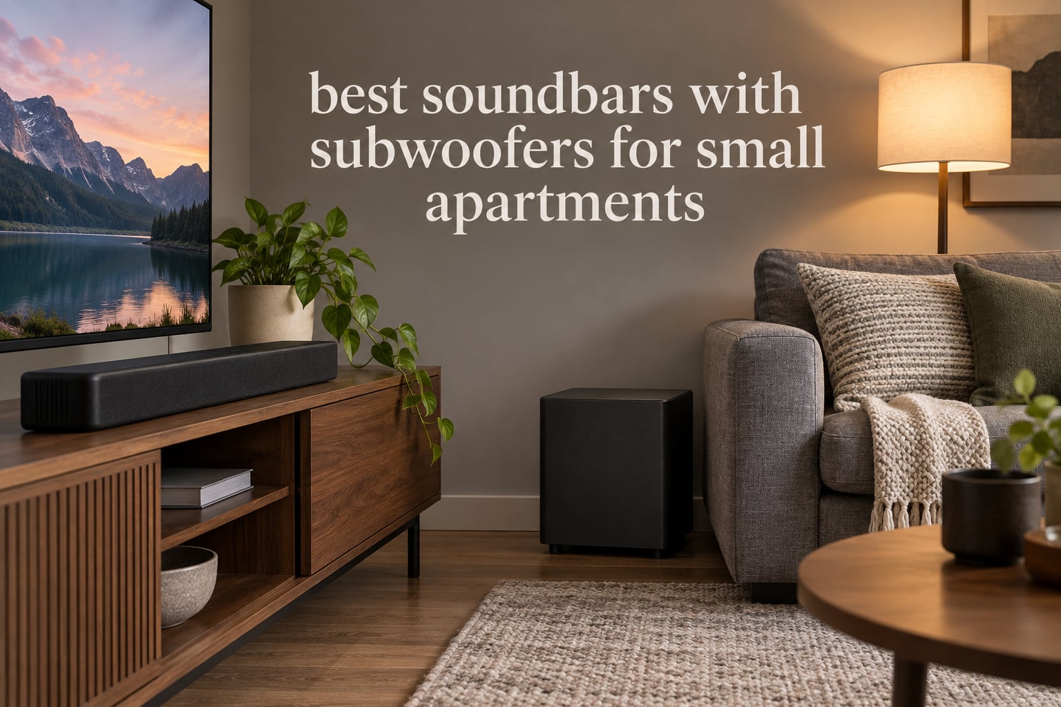 best soundbars with subwoofers for small apartments