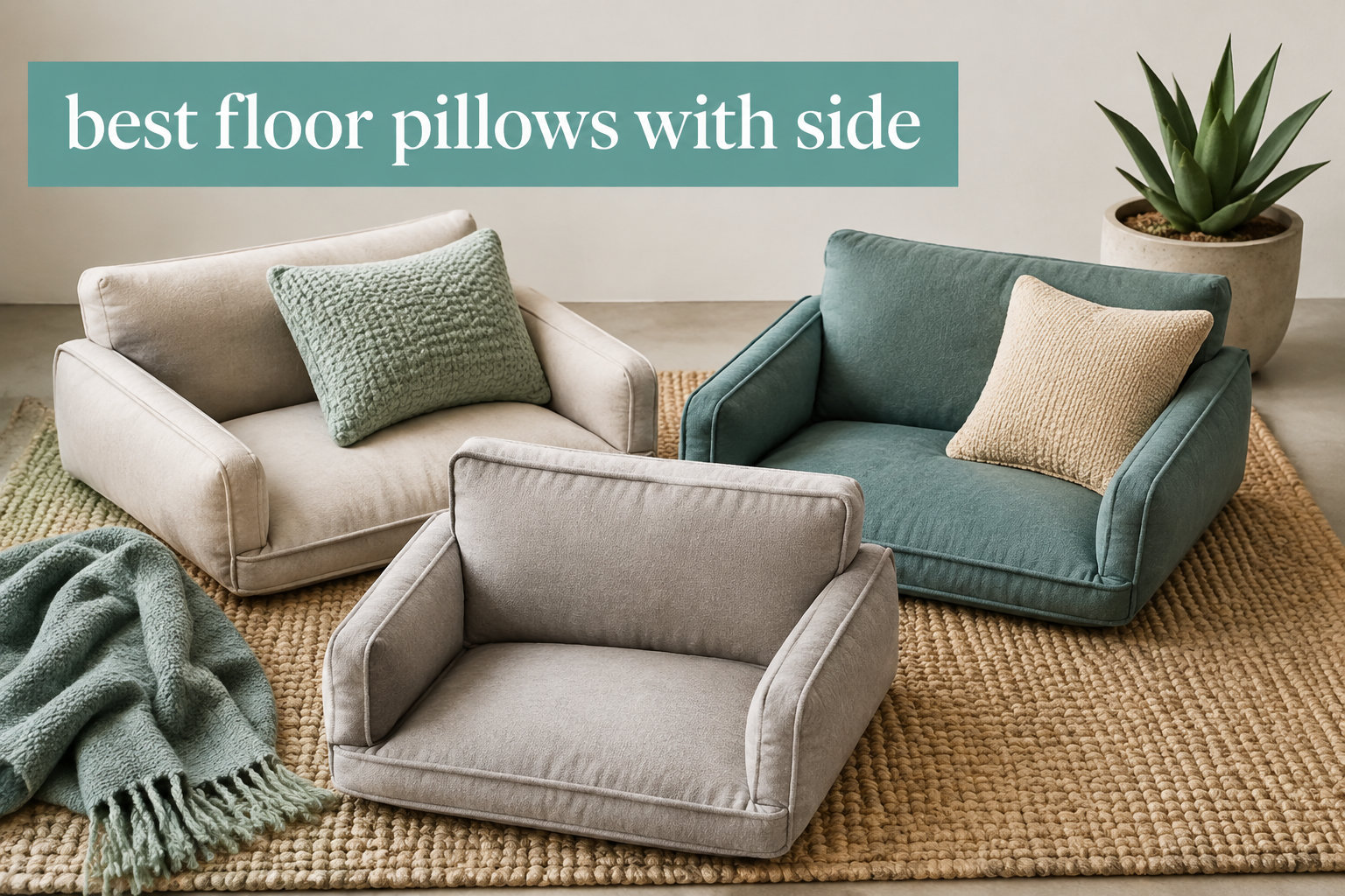 best floor pillows with side