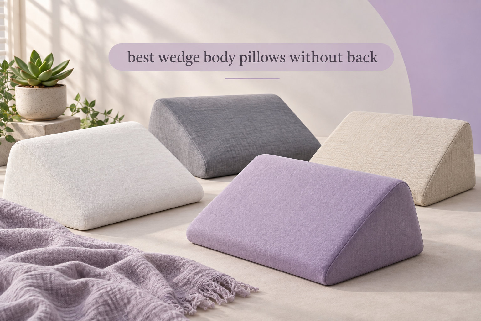 best wedge body pillows without back