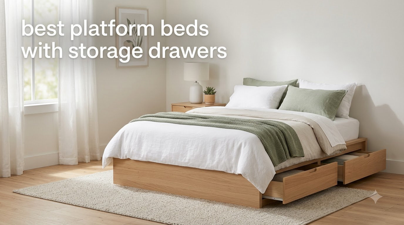 best platform beds with storage drawers