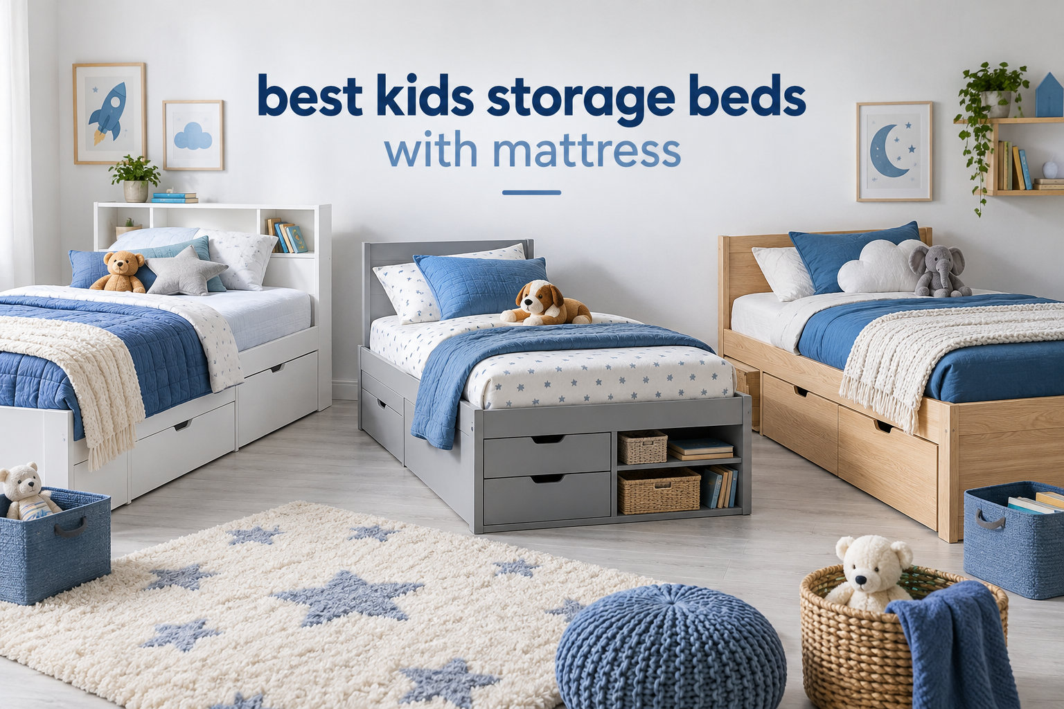 best kids storage beds with mattress