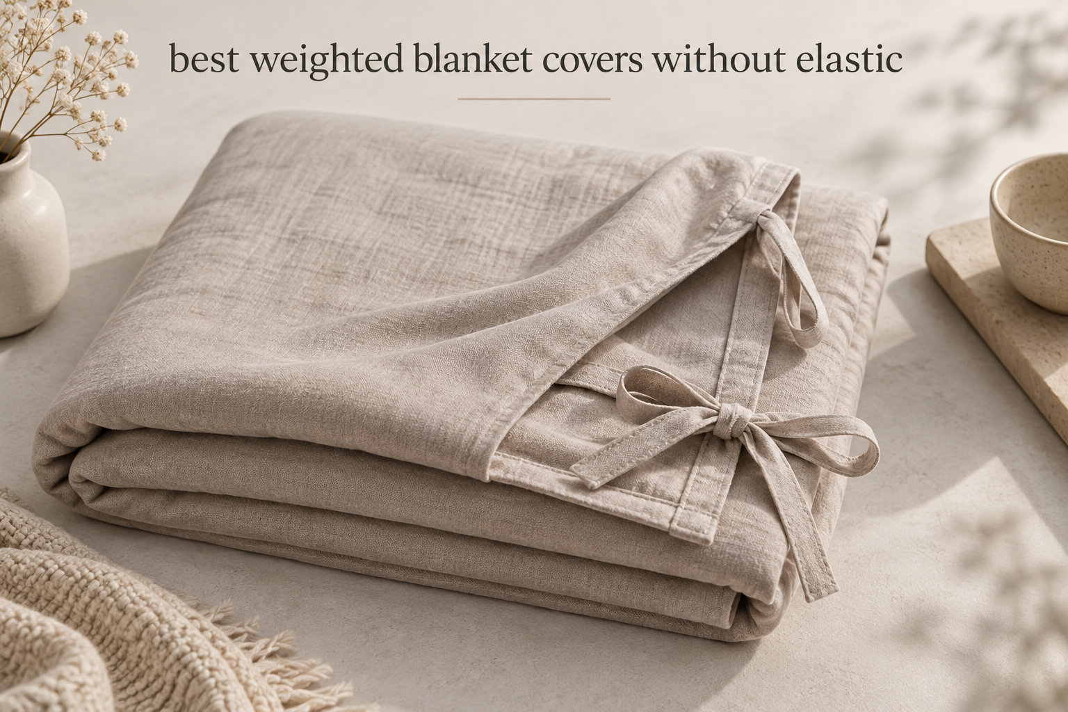 best weighted blanket covers without elastic