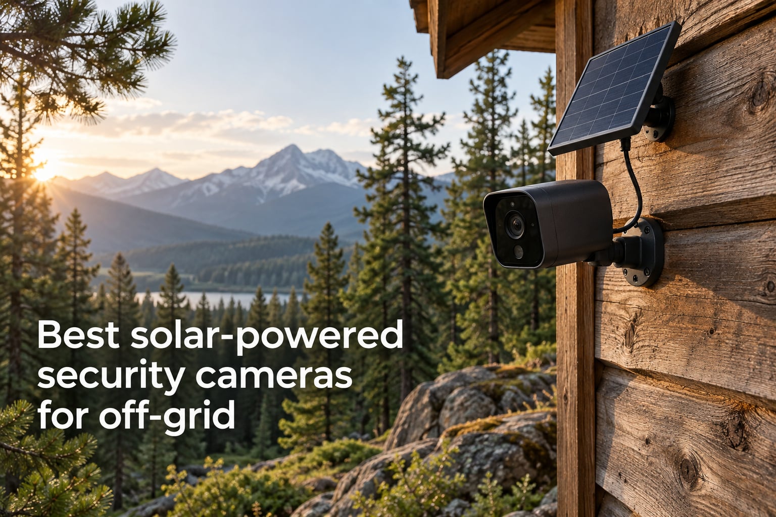 Best solar-powered security cameras for off-grid