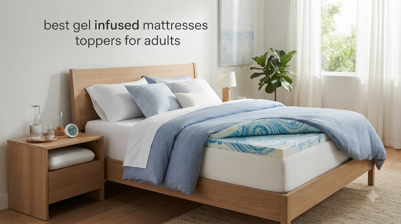 best gel infused mattresses toppers for adults
