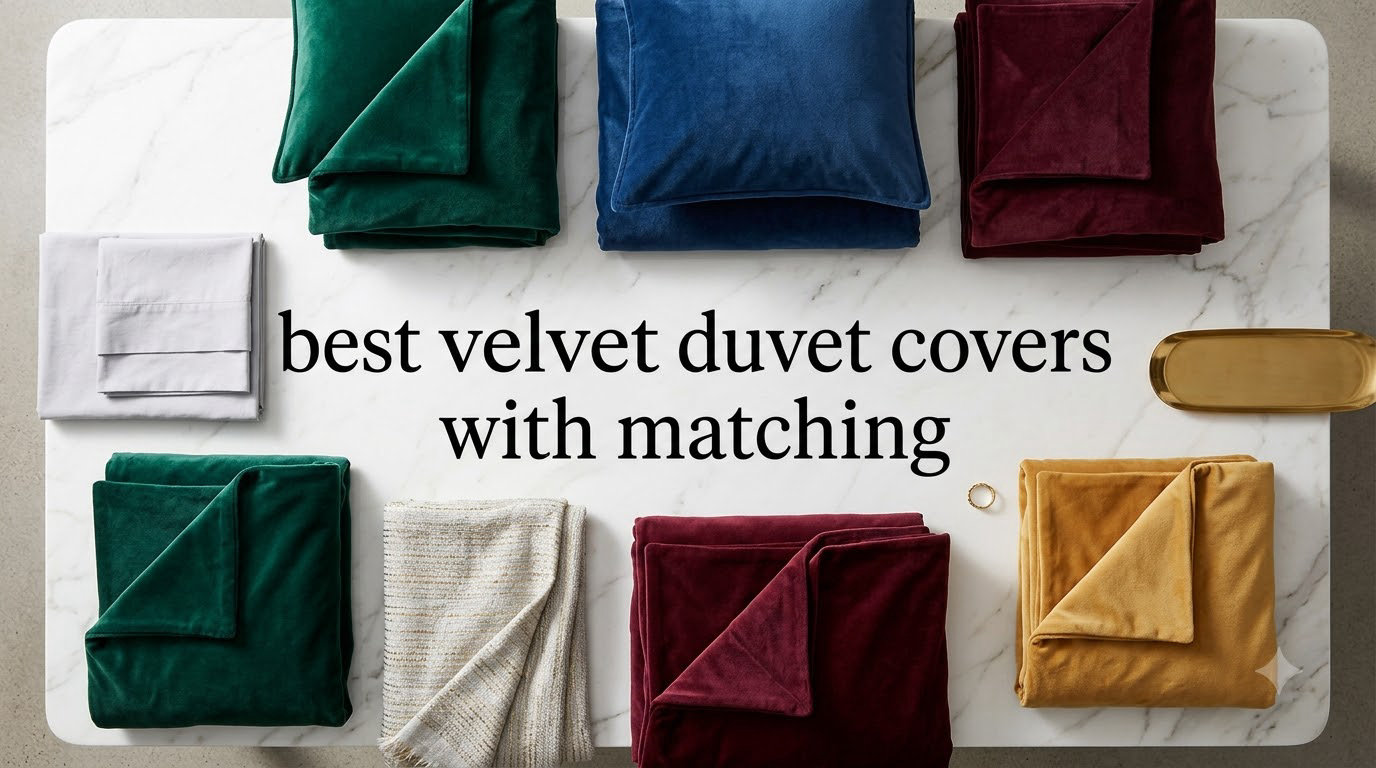 best velvet duvet covers with matching
