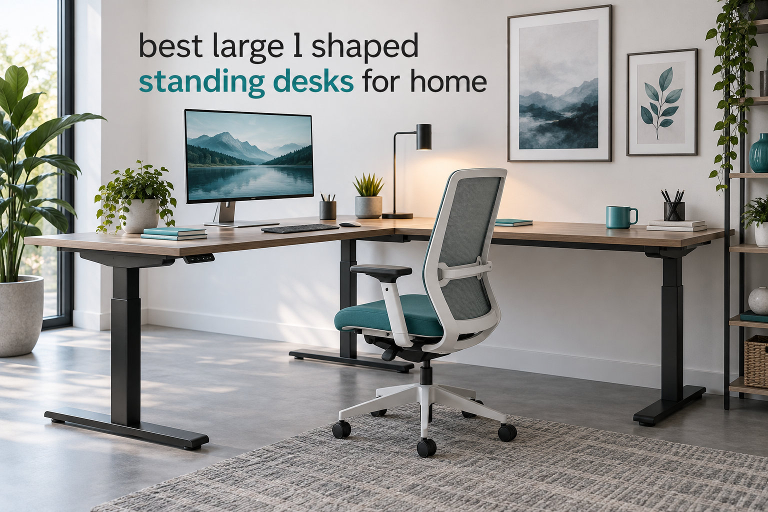 best large l shaped standing desks for home