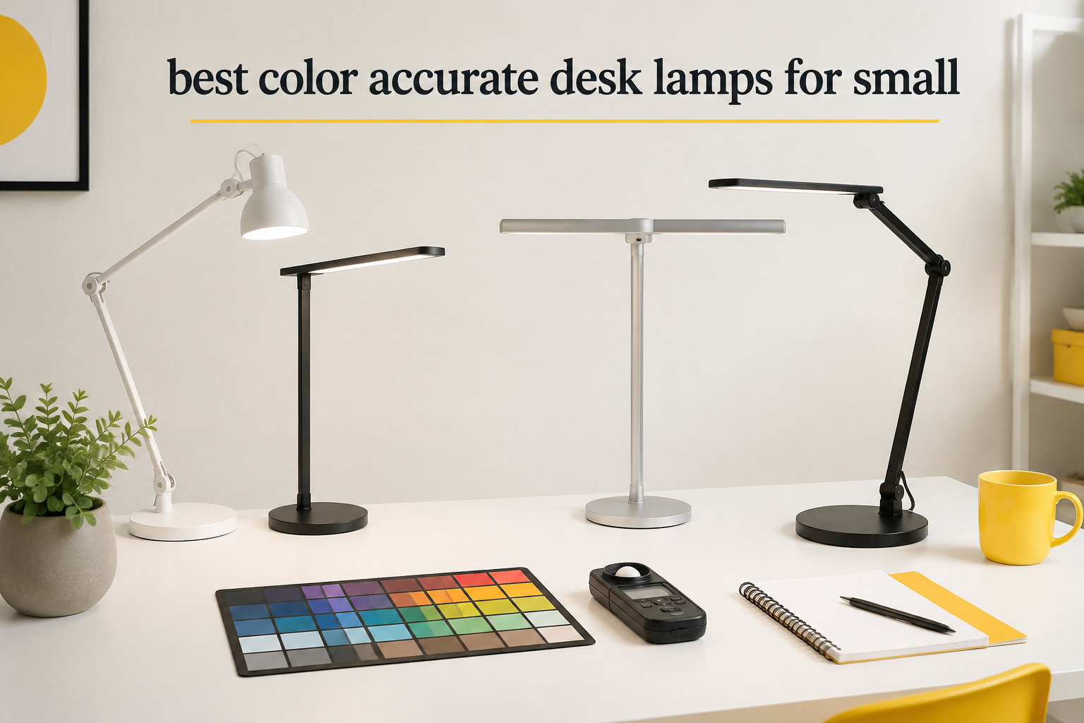 best color accurate desk lamps for small