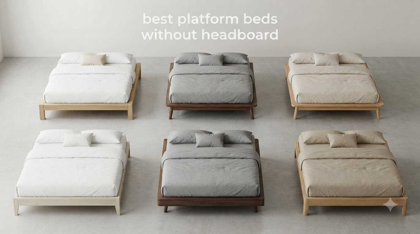 best platform beds without headboard
