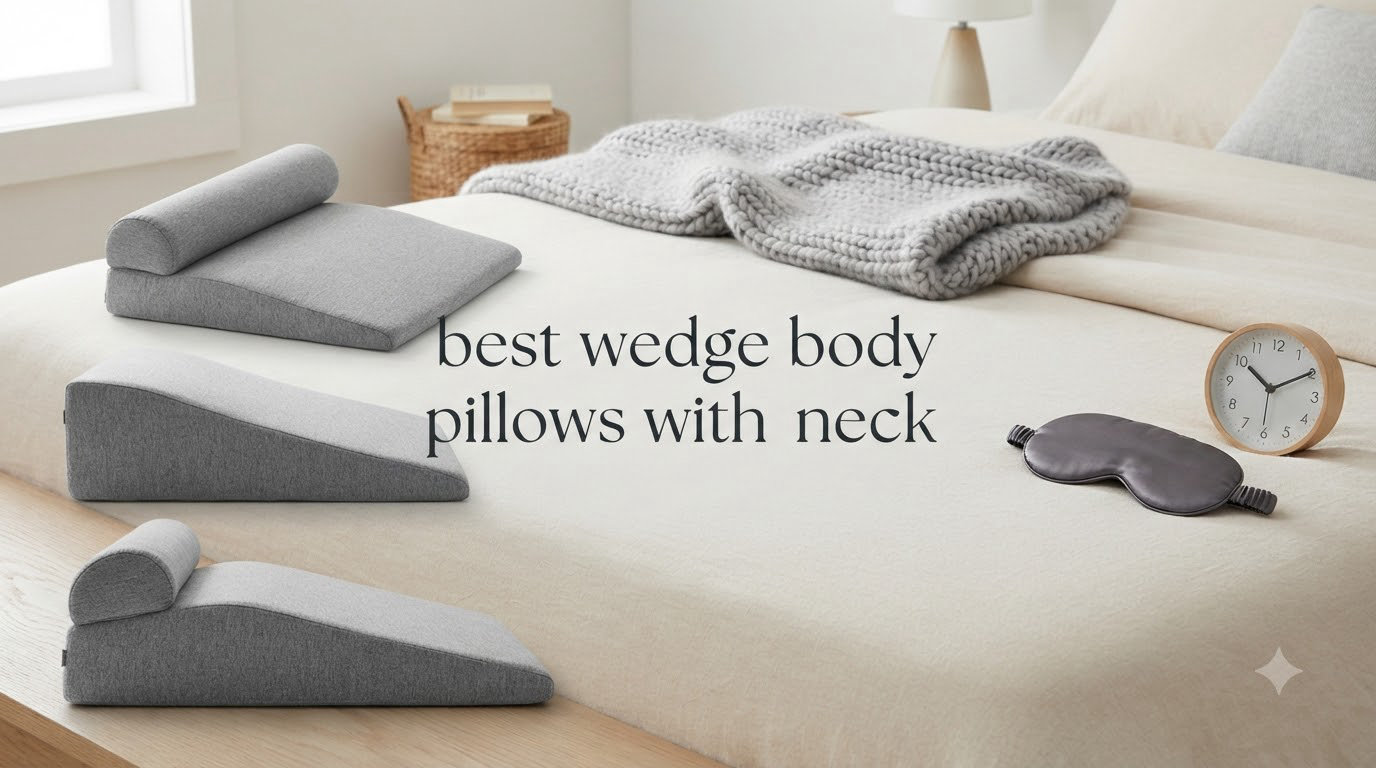 best wedge body pillows with neck
