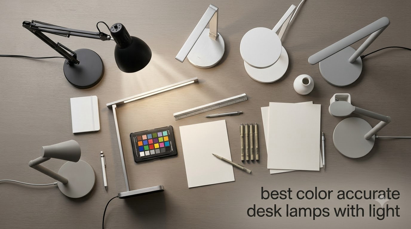 best color accurate desk lamps with light