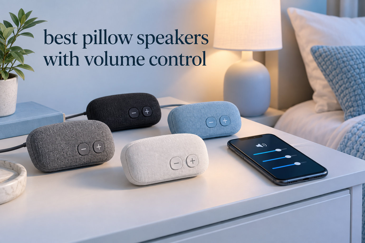best pillow speakers with volume control