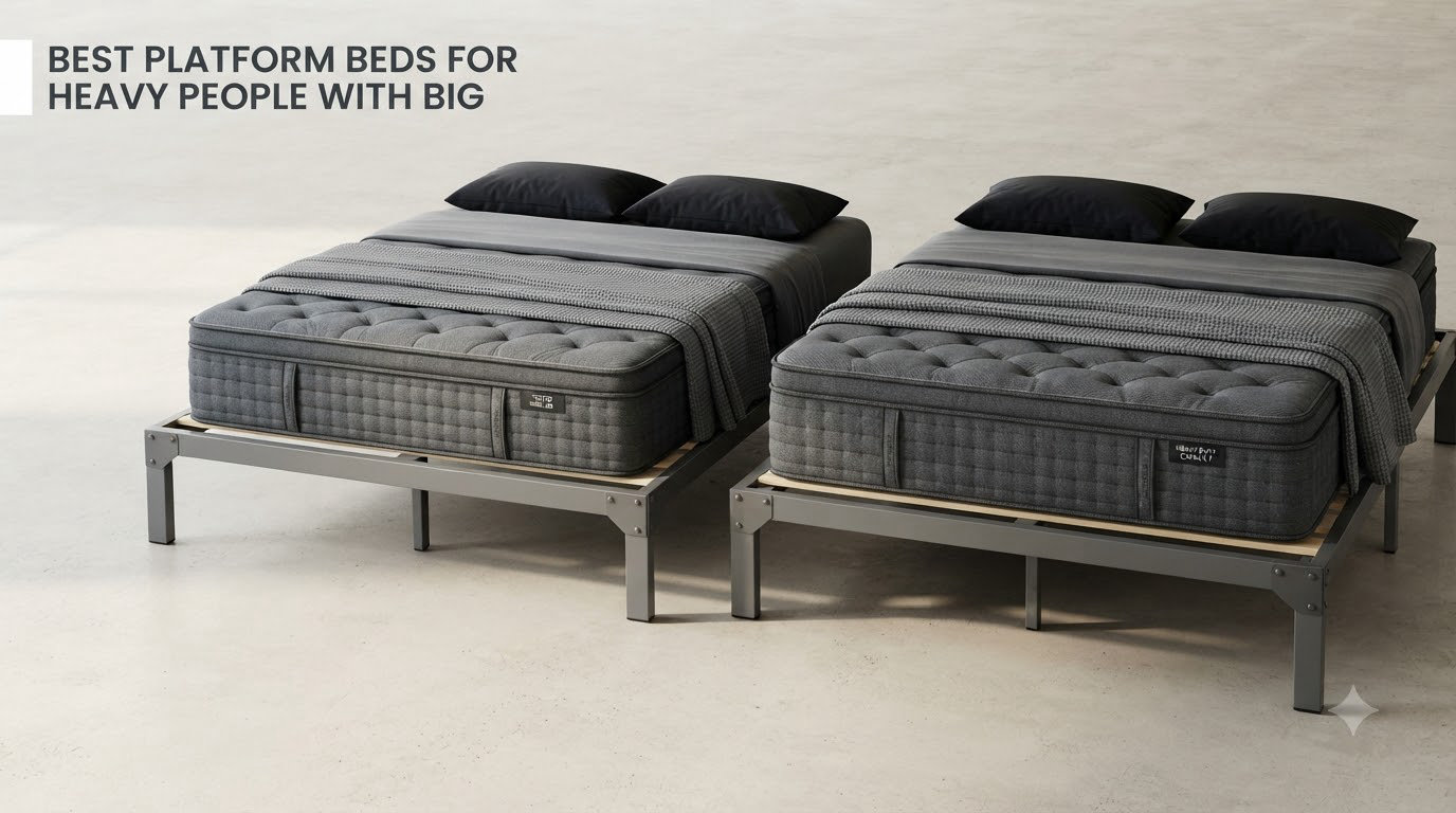 best platform beds for heavy people with big