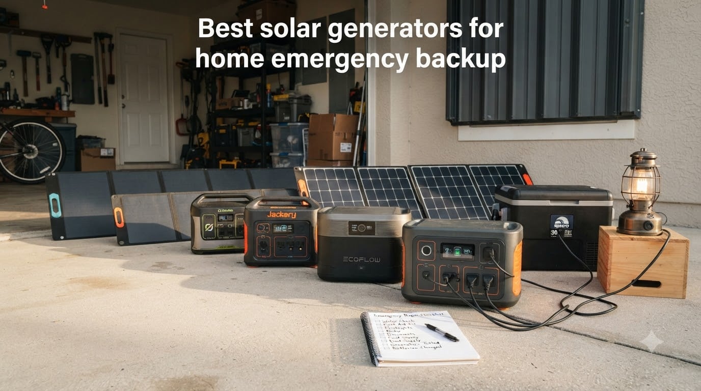 Best solar generators for home emergency backup