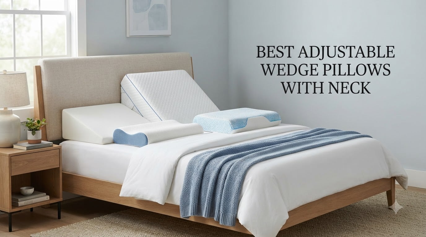 best adjustable wedge pillows with neck