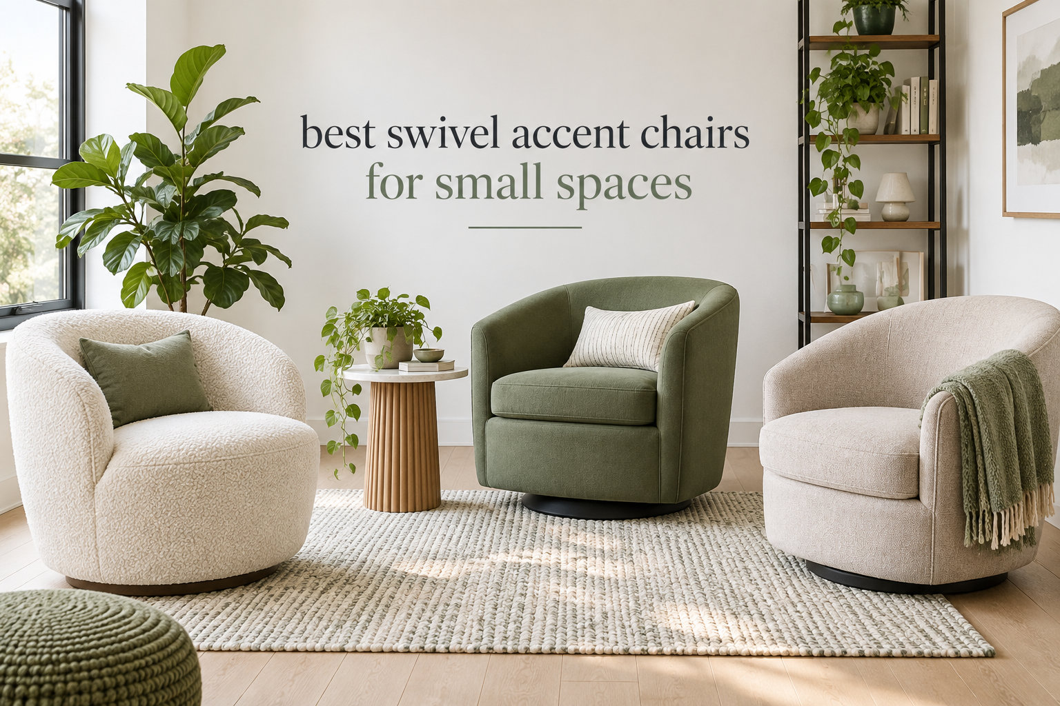 best swivel accent chairs for small spaces