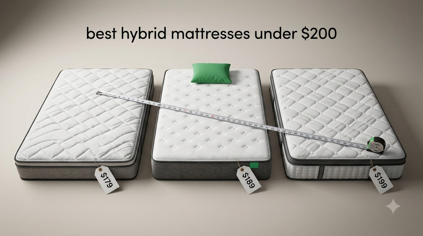 best hybrid mattresses under $200