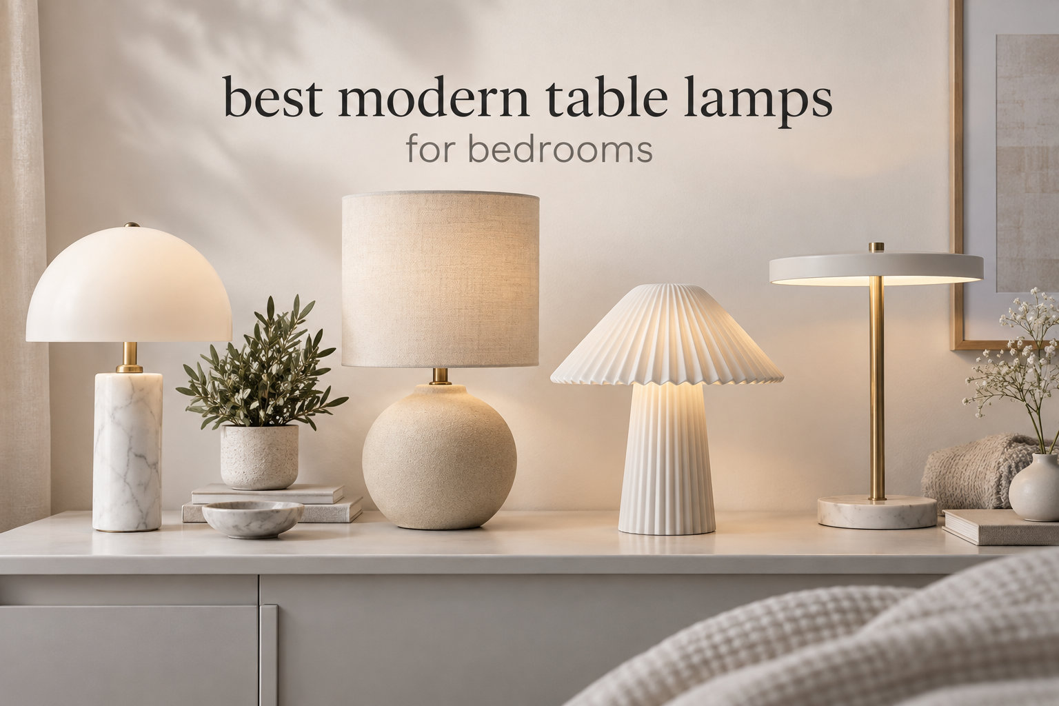 best modern table lamps for bedrooms