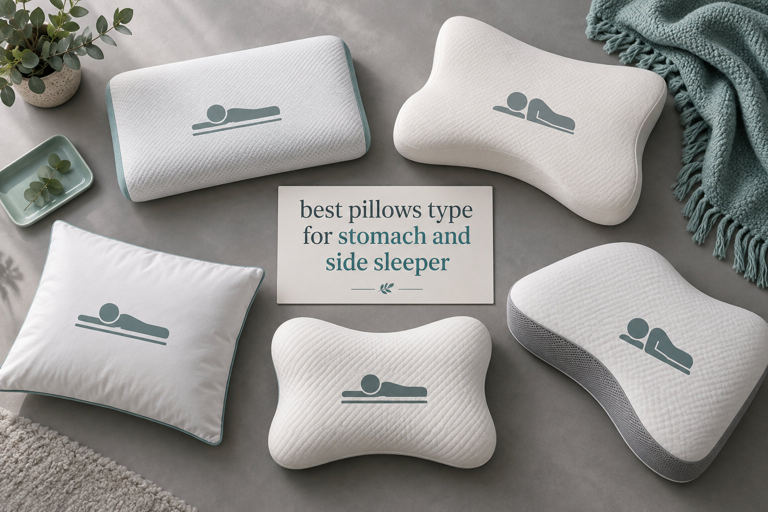 best pillows type for stomach and side sleeper