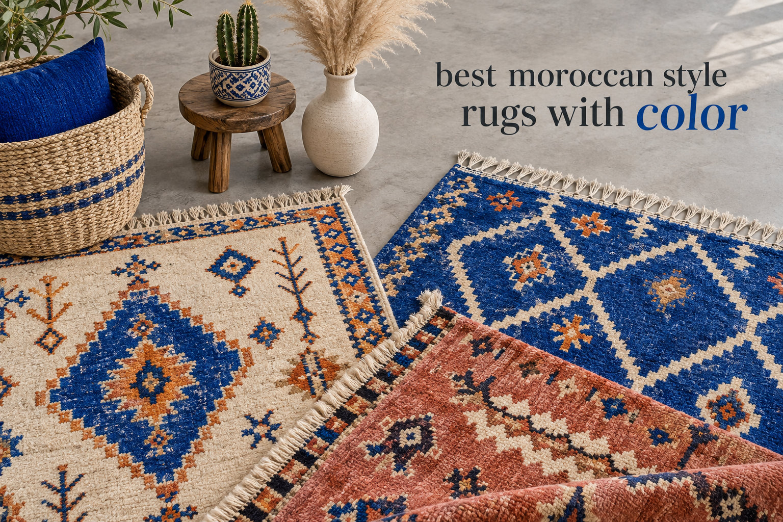 best moroccan style rugs with color
