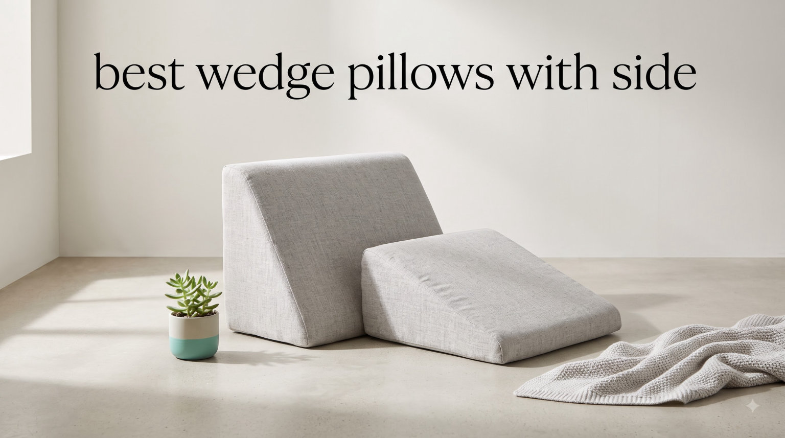 best wedge pillows with side