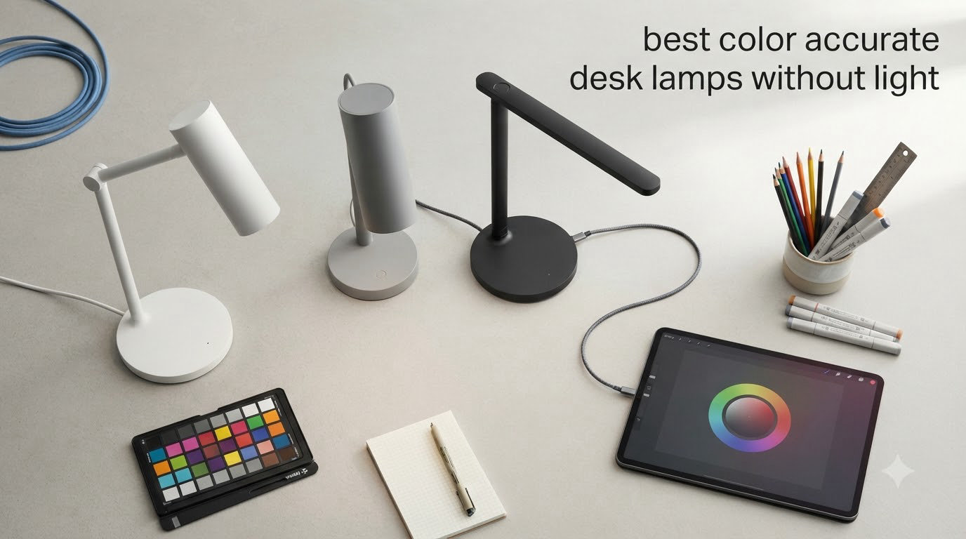 best color accurate desk lamps without light