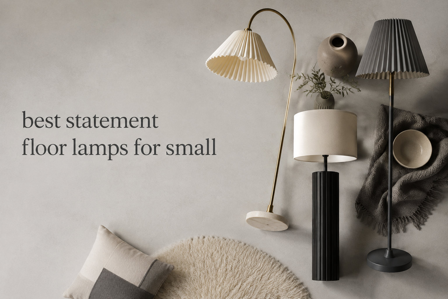 best statement floor lamps for small
