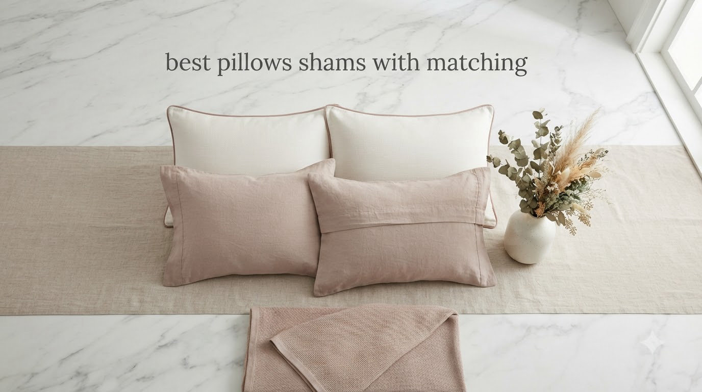 best pillows shams with matching