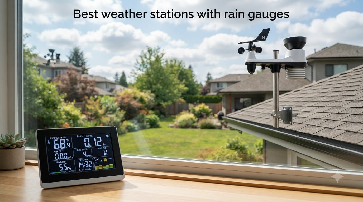 Best weather stations with rain gauges