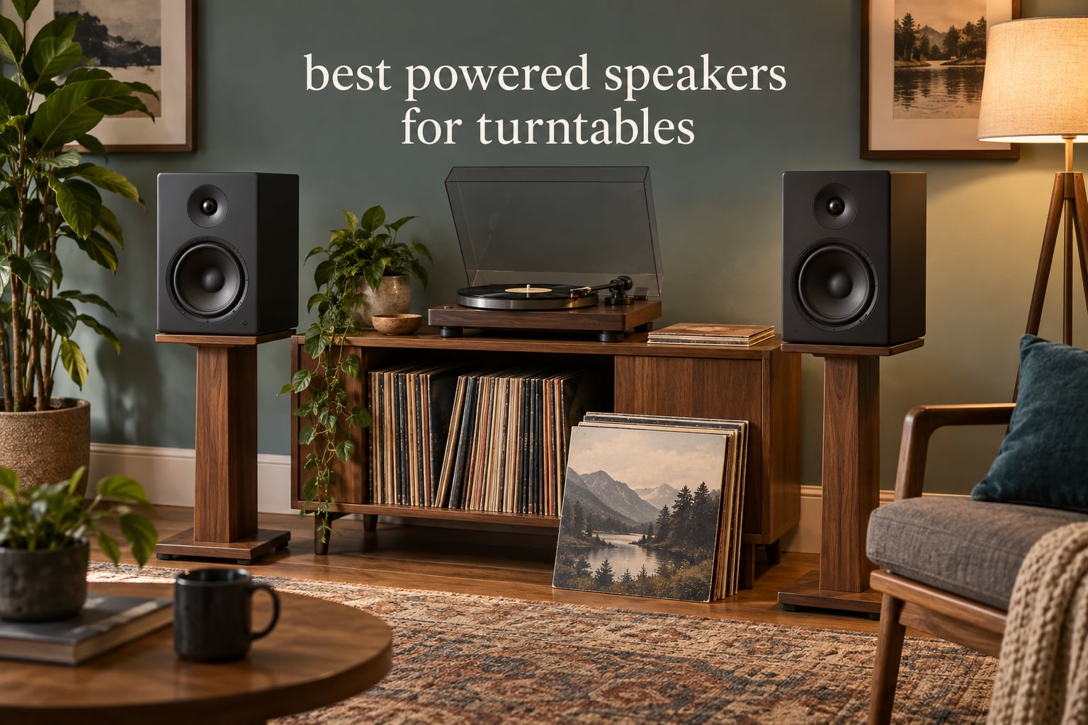 best powered speakers for turntables
