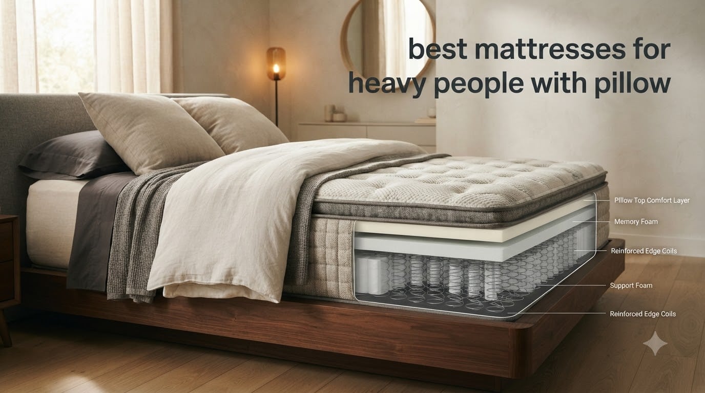 best mattresses for heavy people with pillow