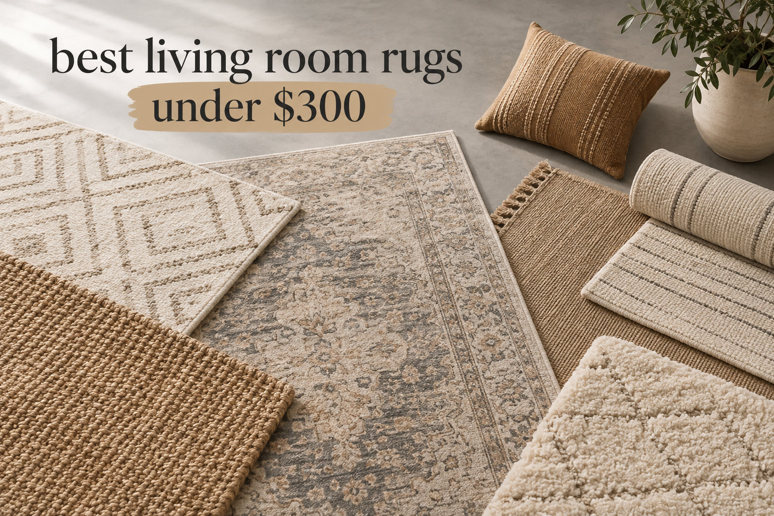 best living room rugs under $300