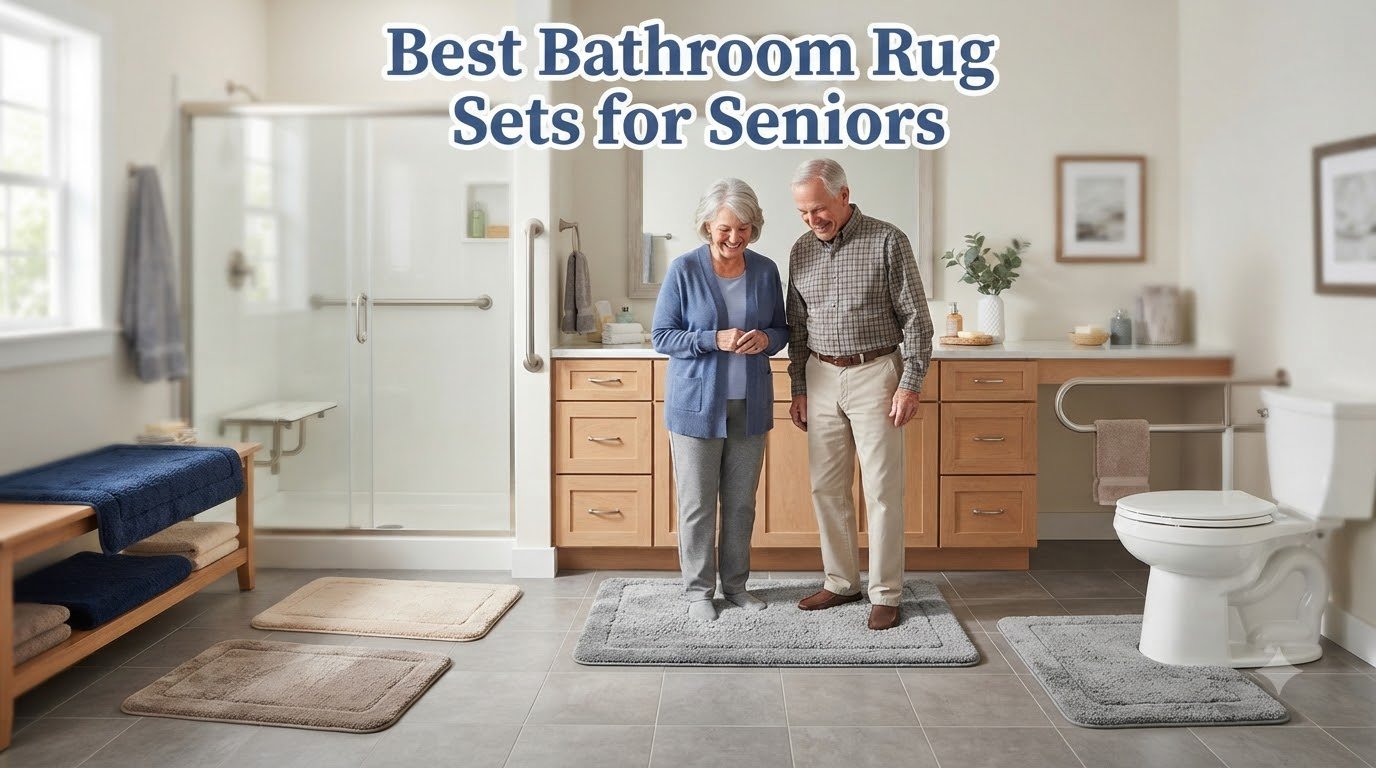 best bathroom rug sets for seniors