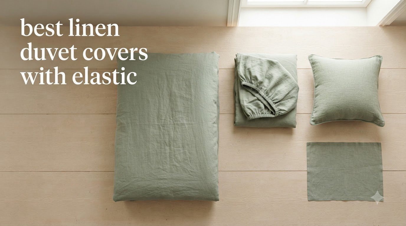 best linen duvet covers with elastic