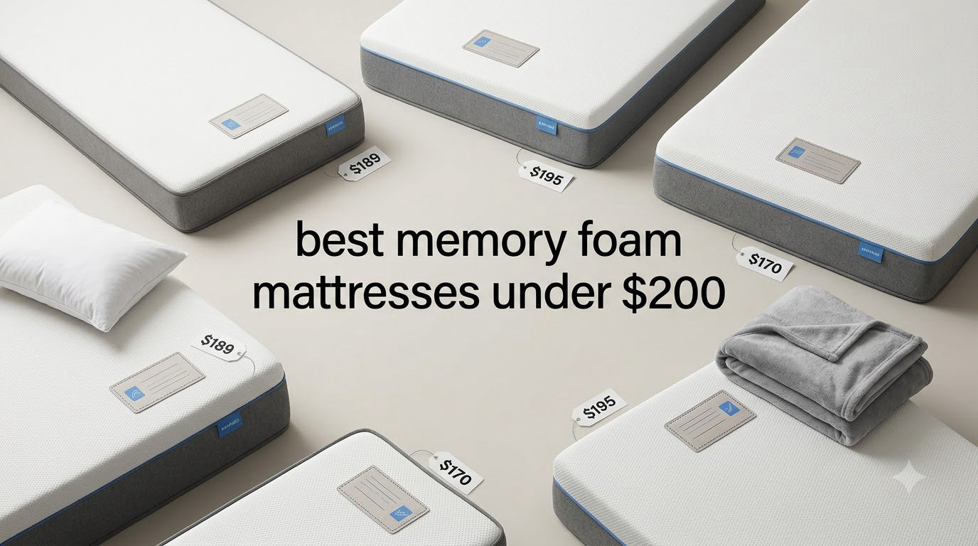 best memory foam mattresses under $200