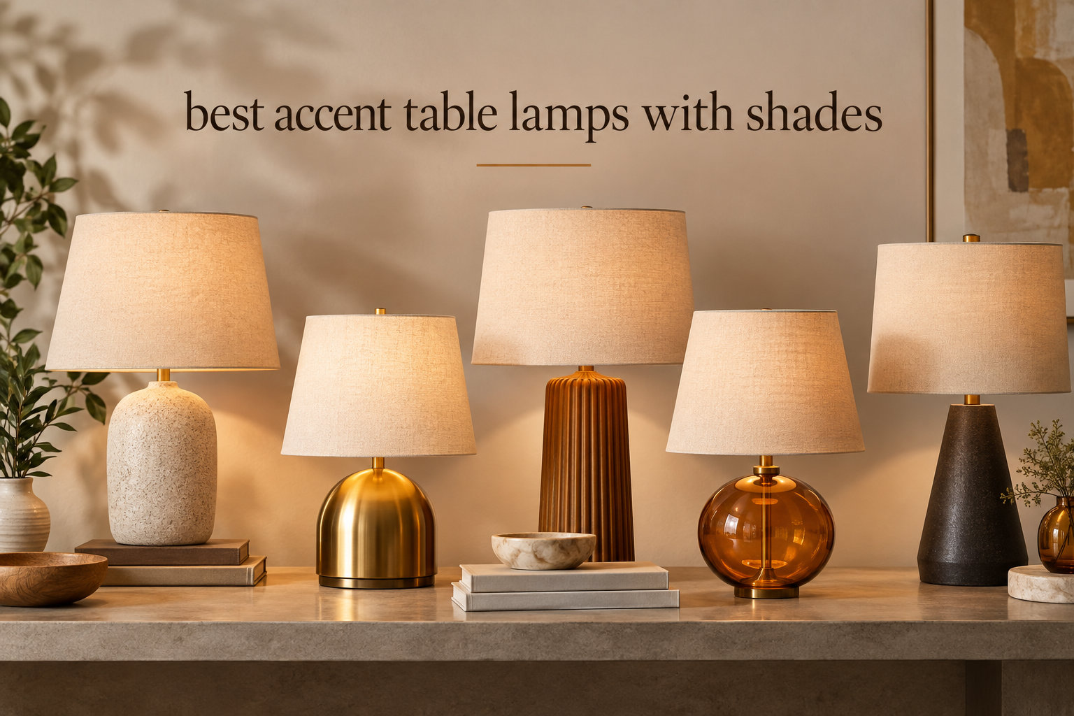 best accent table lamps with shades