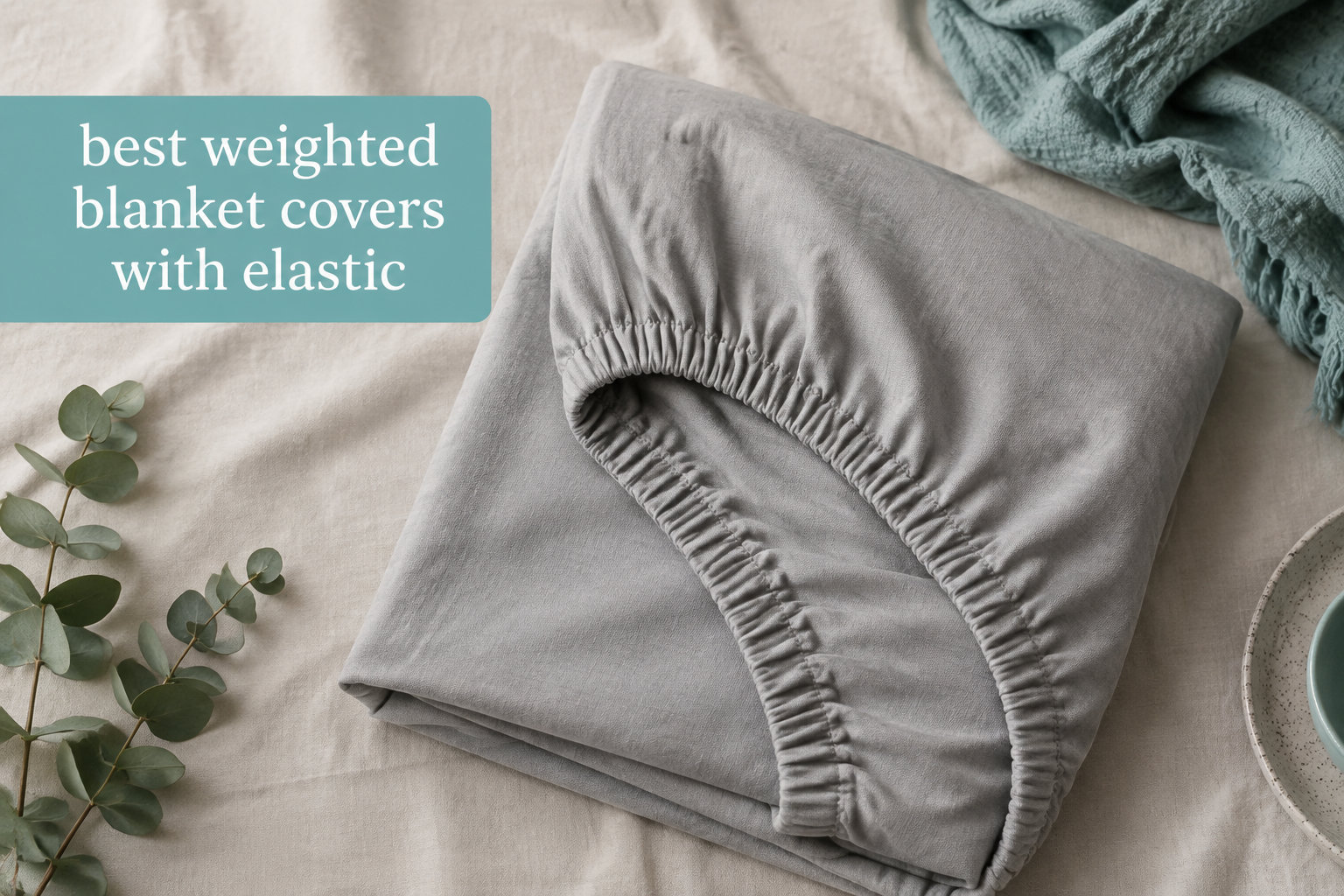 best weighted blanket covers with elastic