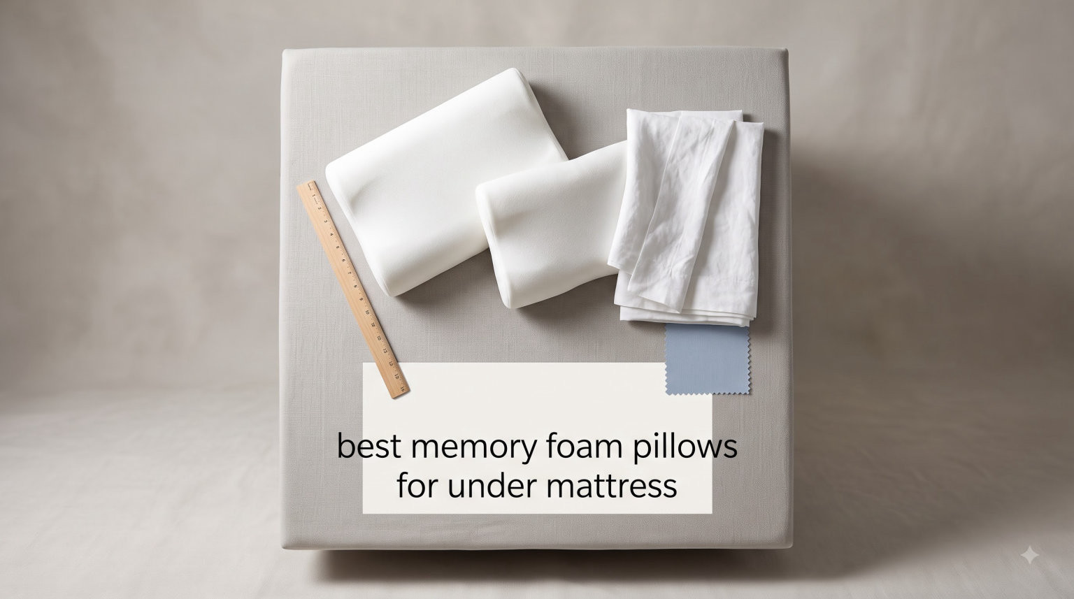 best memory foam pillows for under mattress