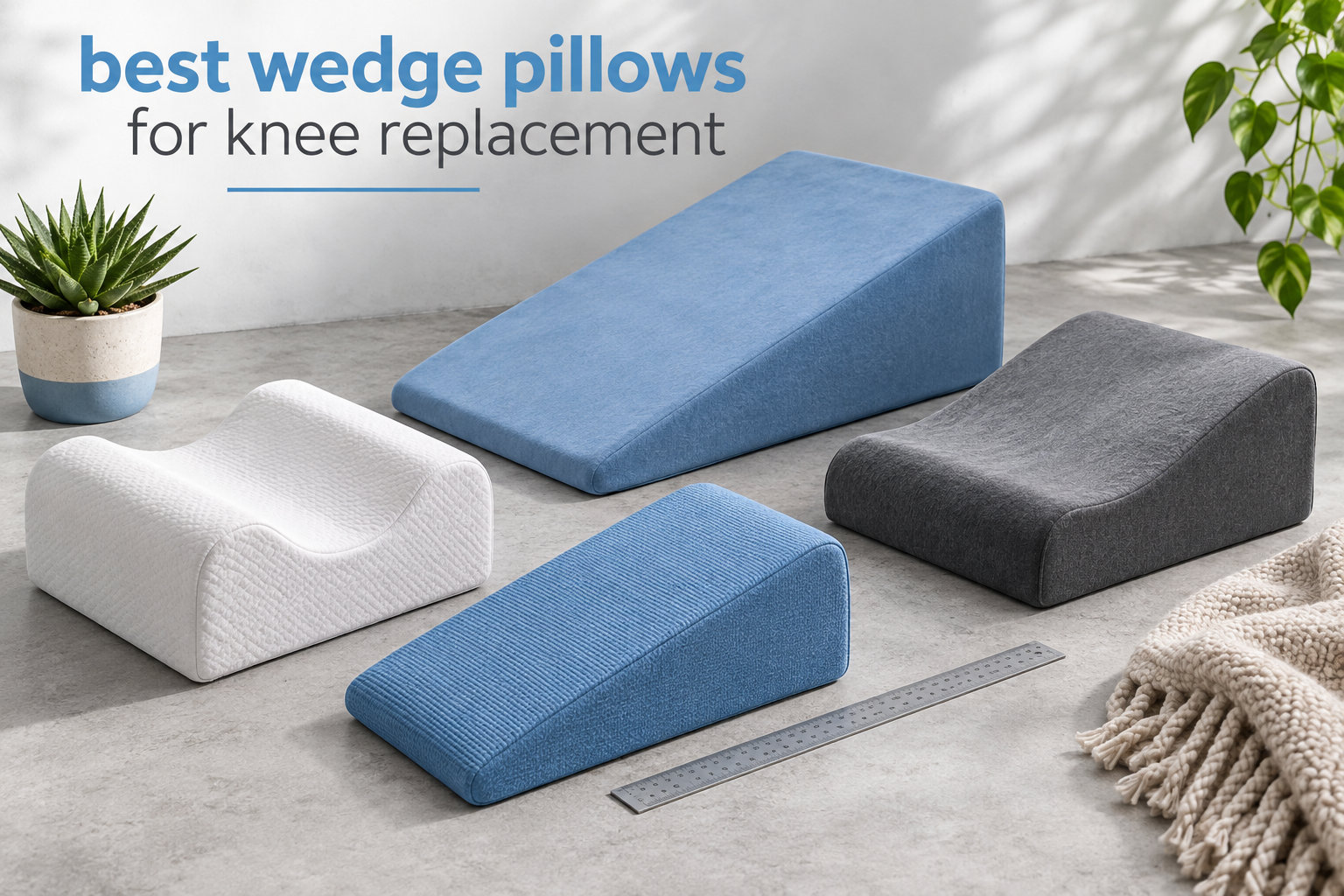 best wedge pillows for knee replacement