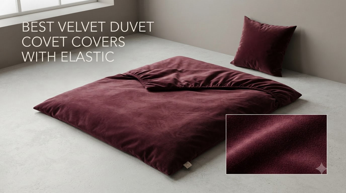 best velvet duvet covers with elastic