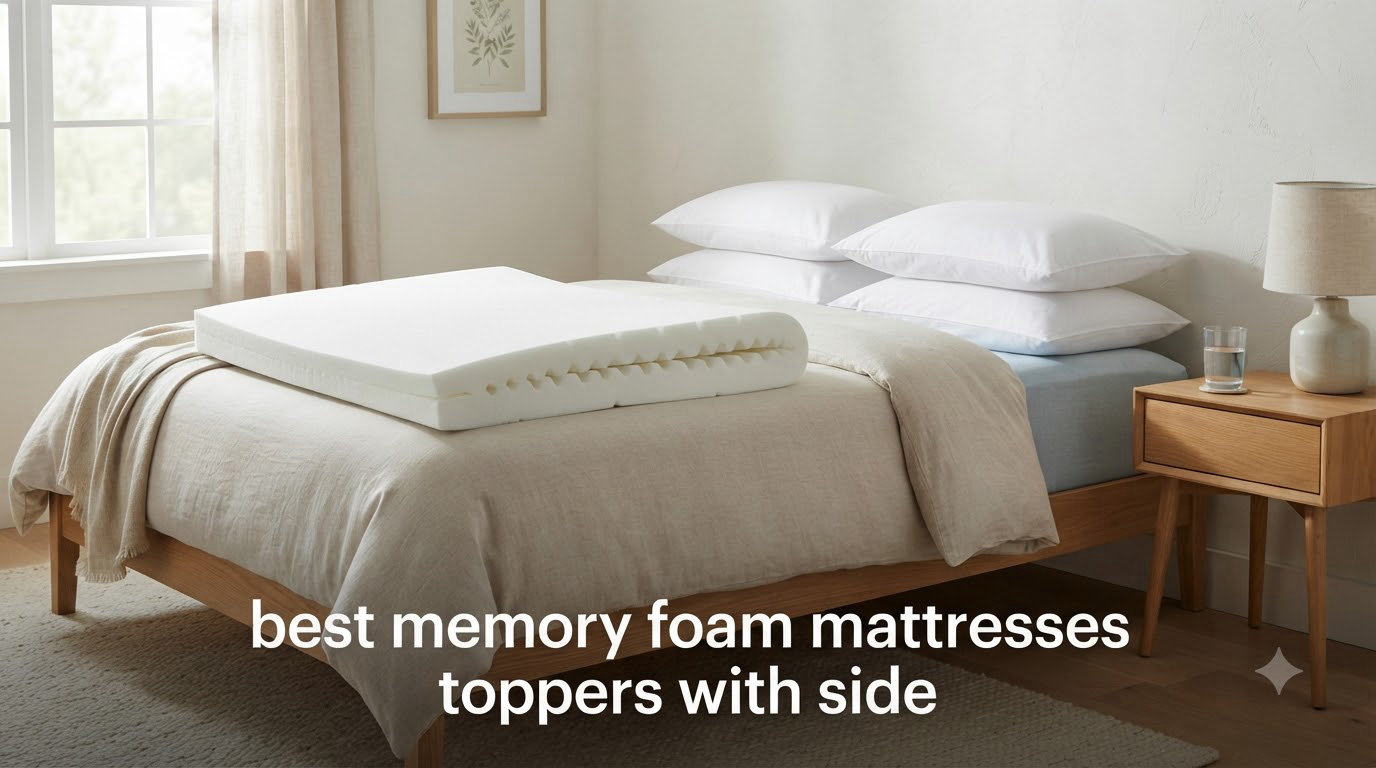 best memory foam mattresses toppers with side