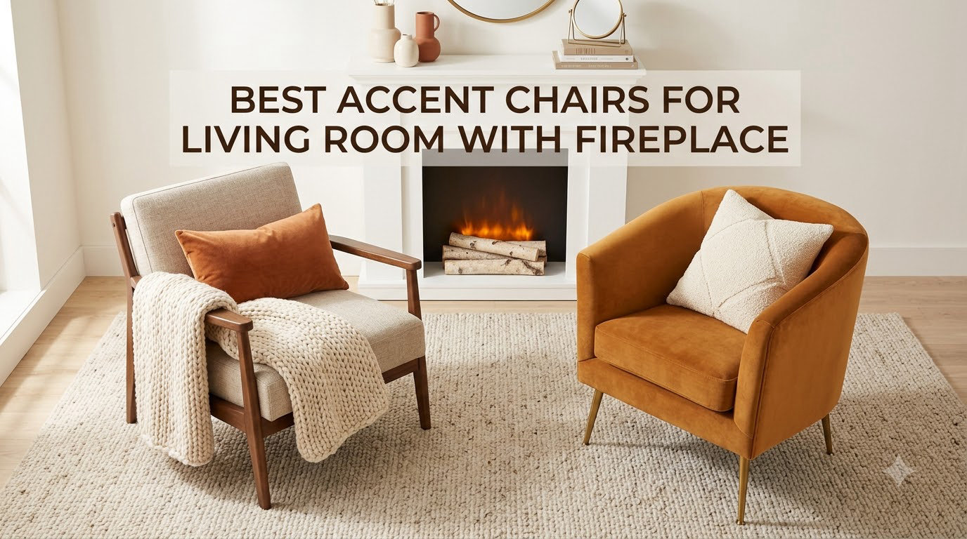 best accent chairs for living room with fireplace