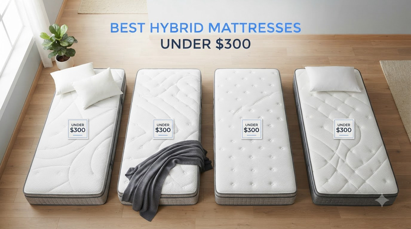 best hybrid mattresses under $300