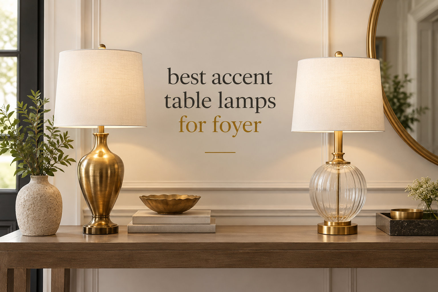 best accent table lamps for foyer