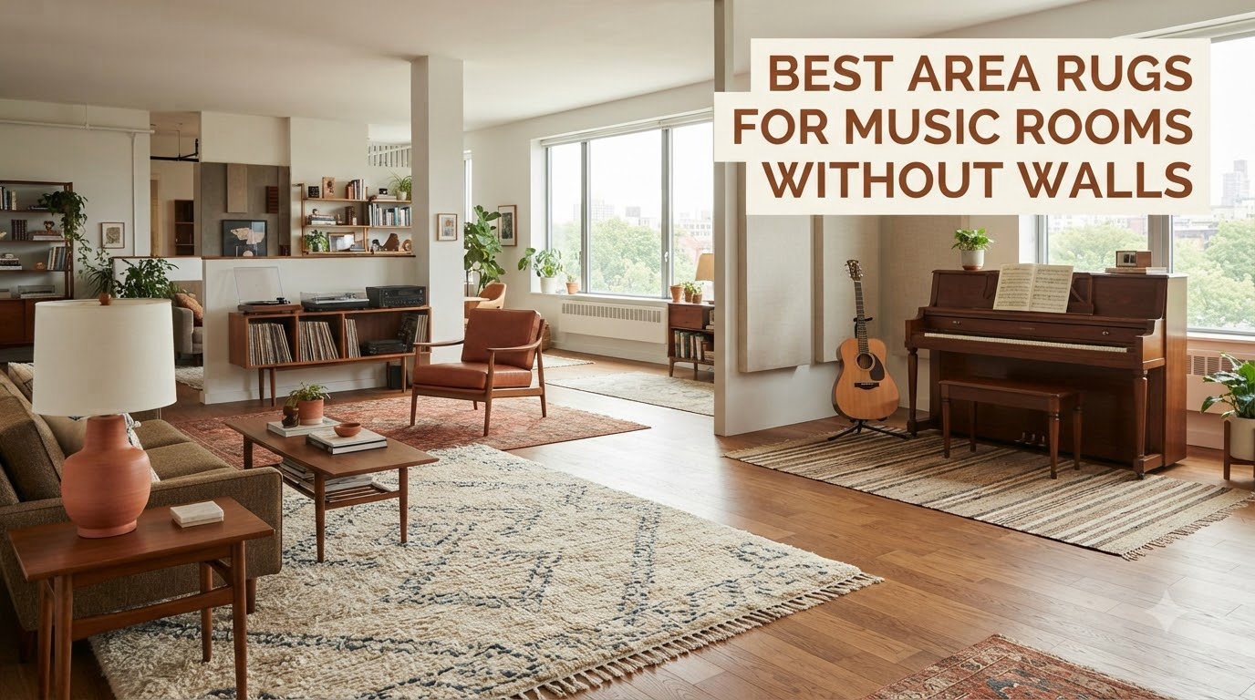 best area rugs for music rooms without walls
