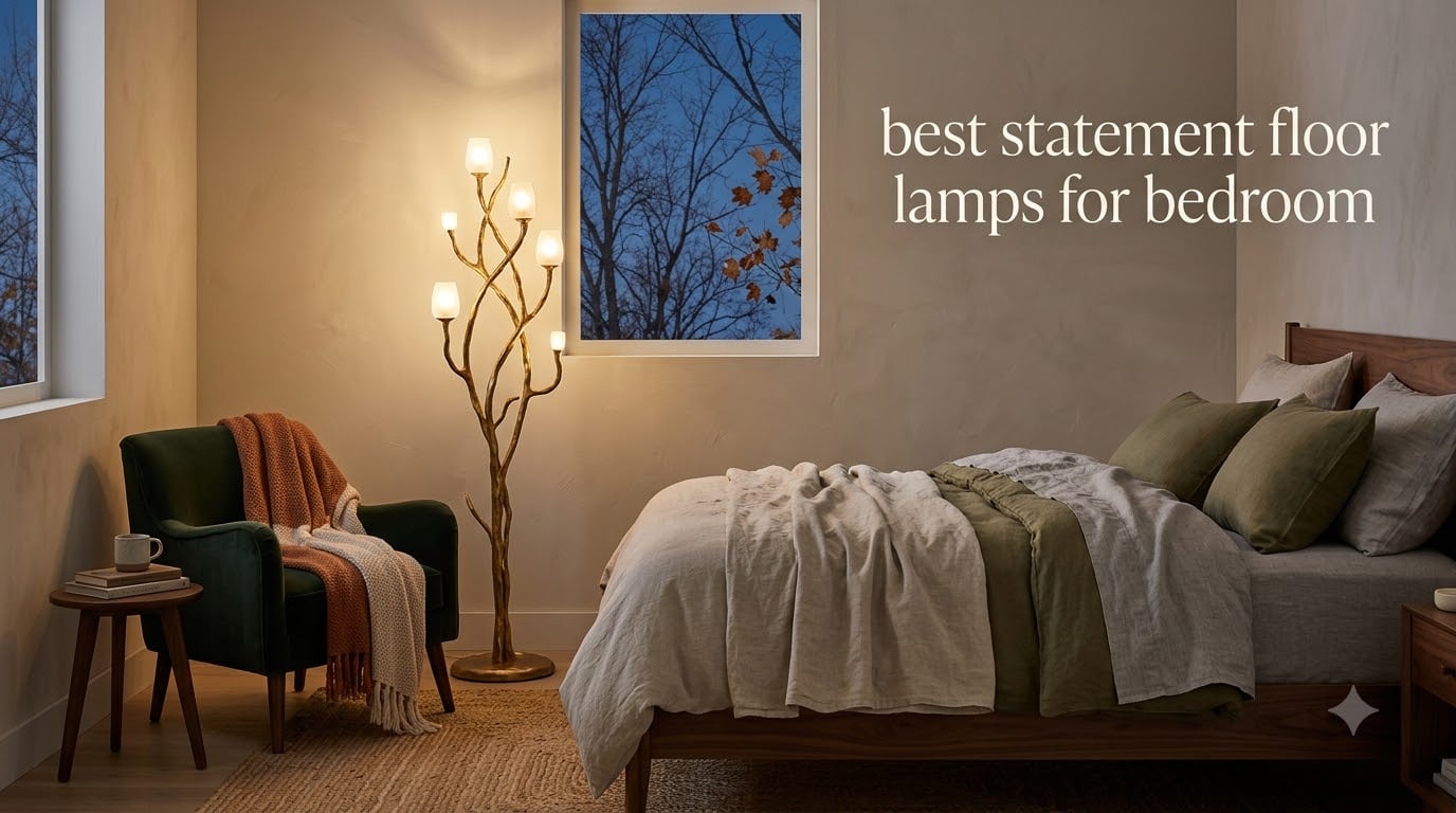 best statement floor lamps for bedroom