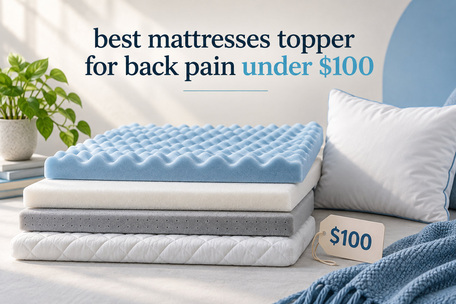 best mattresses topper for back pain under $100